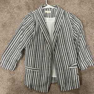 Vici Navy Striped Blazer